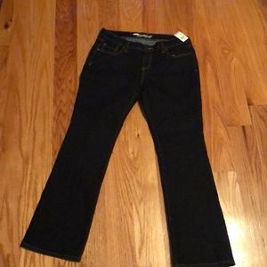 Jeans Old Navy dark wash sweetheart 12 petite NWT